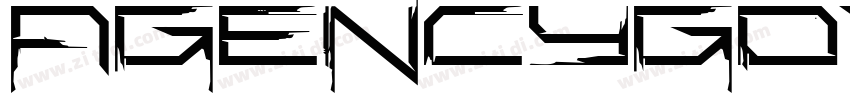 AgencyGothicCT Light字体转换